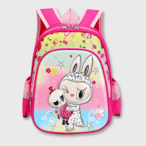 Labubu Backpack - Pink Children's School Bag